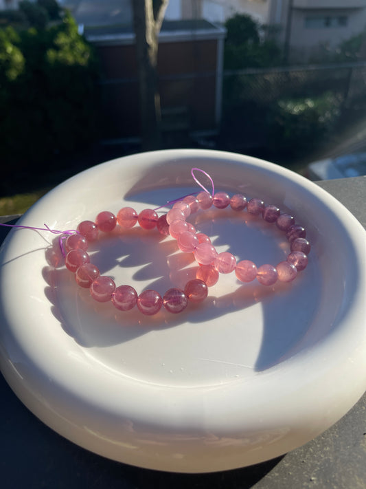 Madagascar Rose Quartz Love Bracelet (10mm)